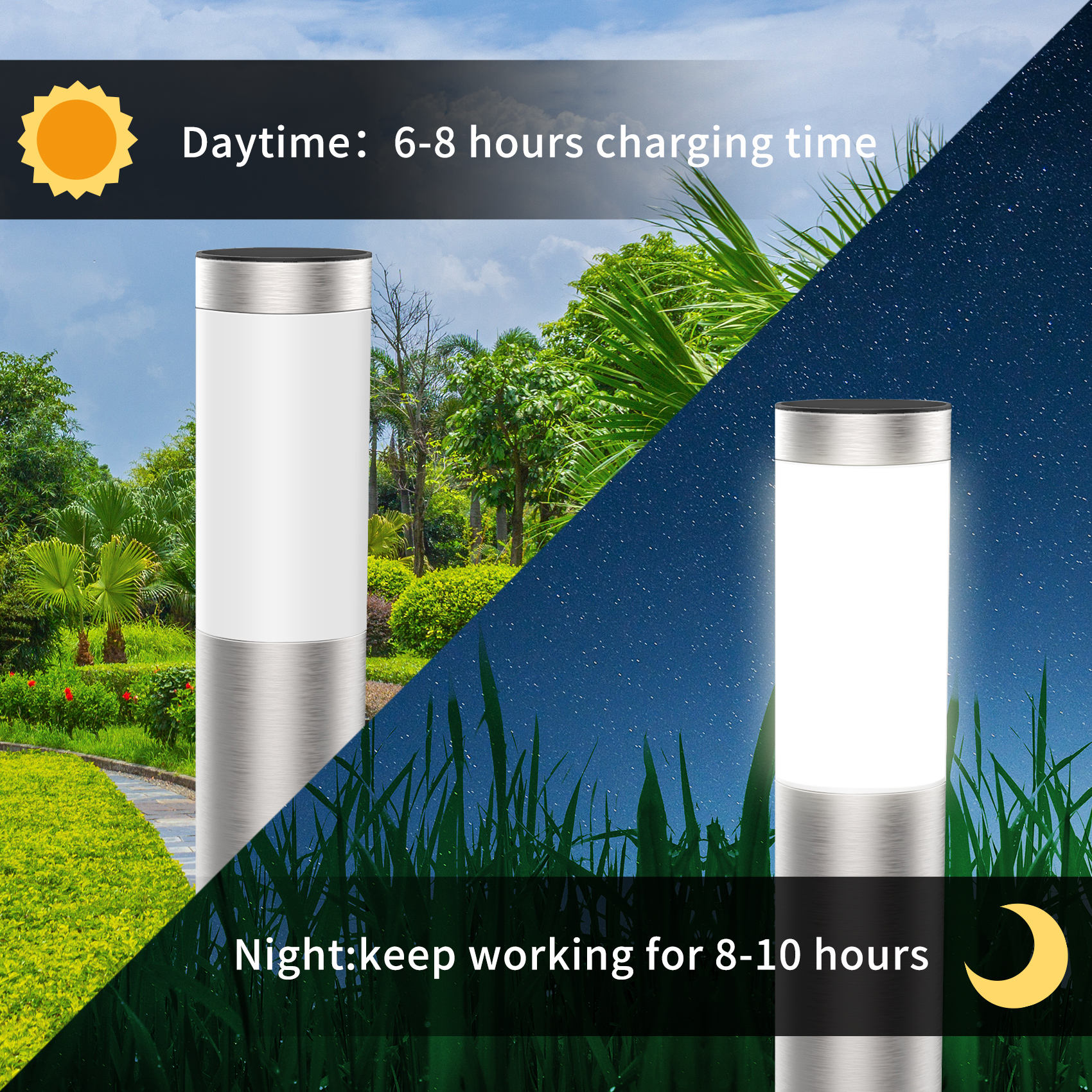 OEM/ODM YN-PL3-SS Smart Stake Garden Solar Lights Outdoor Decorative LED Lawn Lights - Zhejiang Iene
